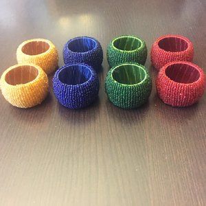NWOT Beaded Napkin Rings